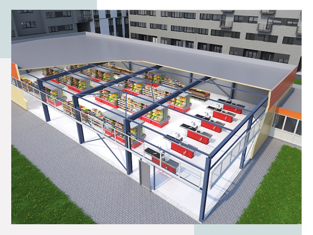 Строительство магазинов в Рязань от 616 руб. за м²