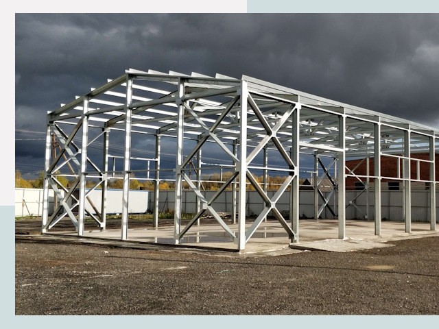 Двускатные ангары в Рязань от 616 руб. за квадрат