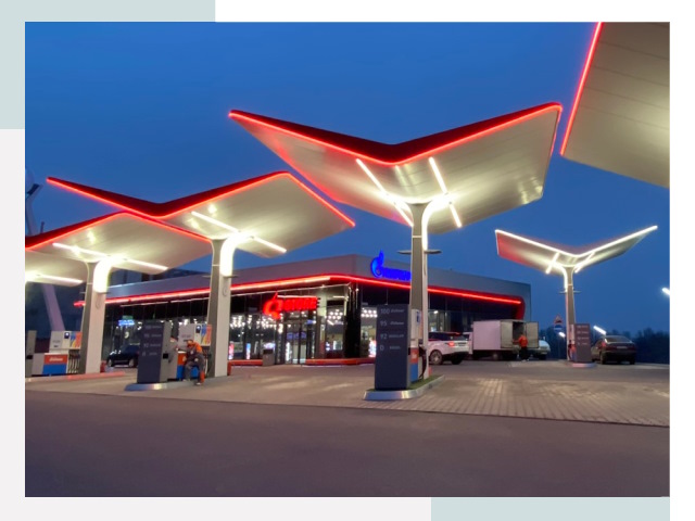 Навесы для АЗС в Рязани