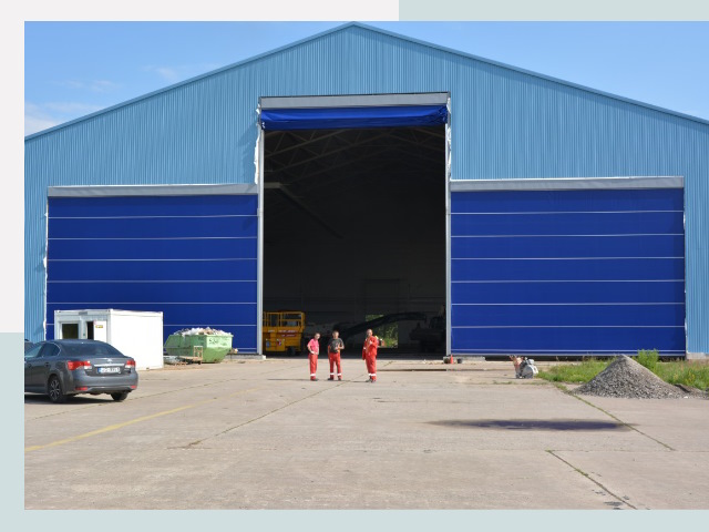 Ангарные ворота в Рязань от СтальСтрой-Рзн по цене 616 руб.